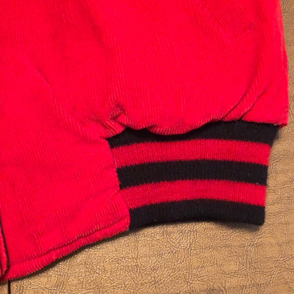 VTG Reversible Red & Black Snap Down Ski Vest M - Picture 5 of 8